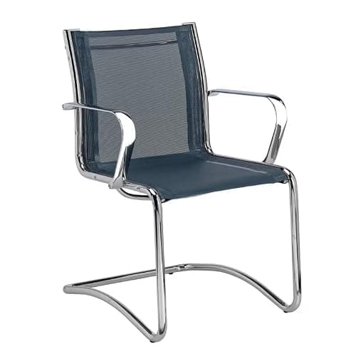 Chaise de réunion Andrea - Maille (Gris)