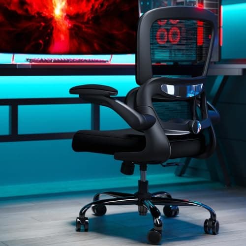 TRALT Chaise de Bureau Chaise de Bureau Mesh Ordinateur de Bureau avec Roues Chaise de Bureau Ergonomique Hauteur réglable Chaise pivotante Chaise de Travail (Noir)