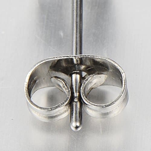 1 Paire 4MM Zircon Cubique - Clous d'oreille - Boucles d'oreilles Homme Femme - Acier Inoxydable - Couleur Argent