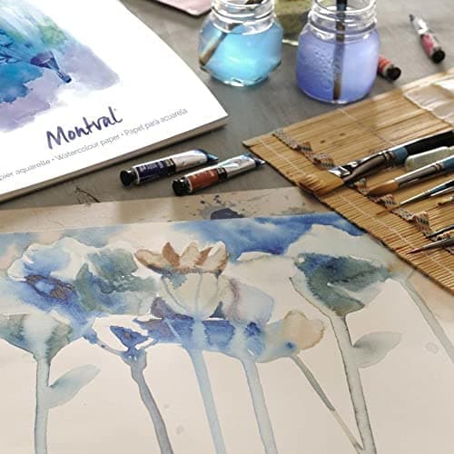 CANSON Montval - Bloc 100 feuilles papier aquarelle grain fin - 24 x 32 cm - 200g/m2