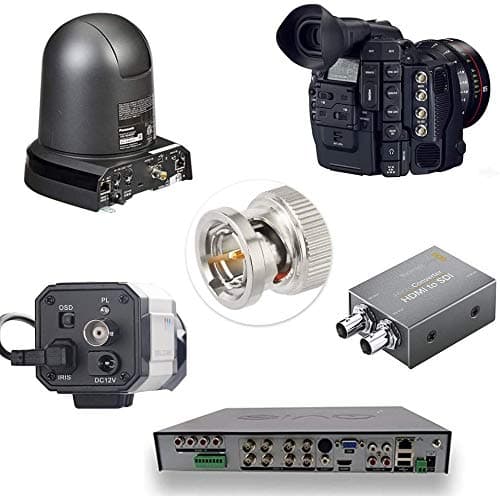 Superbat 3G 6G SDI Cable Blackmagic BNC Cable DIN 1.0/2.3 to BNC SDI Cable 100cm (Belden 1855A) for Blackmagic BMCC/BMPCC Video Assist 4K Transmissions HyperDeck Cameras 2-Pack