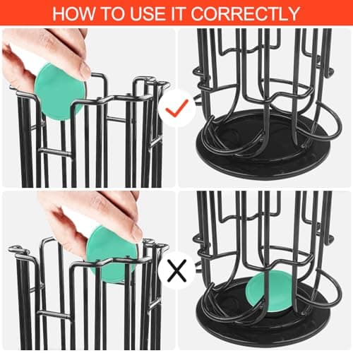Lectorias Supports pour 32 Capsules de Café , Porte Rangement pour Dolce Gusto Capsules de Café, Distributeur de Capsules, 360 Degrés Rotable Range Coffee Capsule Stands, Support de Rangement Dosette