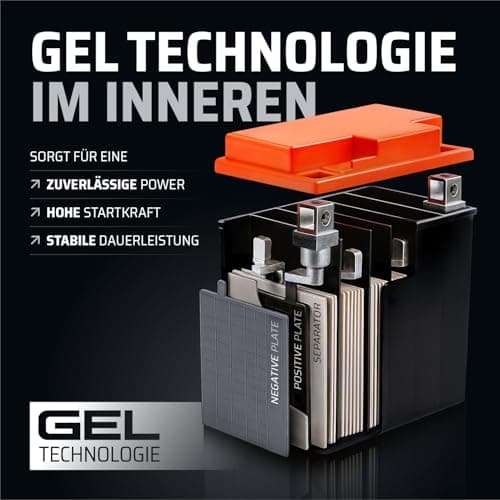 GP-PRO GTX4L-BS 12V 5Ah GEL Batterie de démarrage (semblable à YTX5L-BS / YTX4L-BS) (Sans entretien / Scellé) Scooter Accumulateur