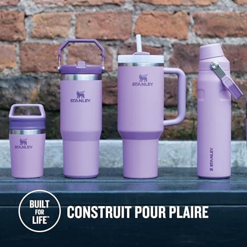 Stanley Quencher H2.0 FlowState Mug Isotherme avec Paille 1.2L - Froid Pendant 11 Heures - Glacé Pendant 48 Heures - Thermos Lavable au Lave-Vaisselle - Gourde Isotherme Sans BPA - Lilac