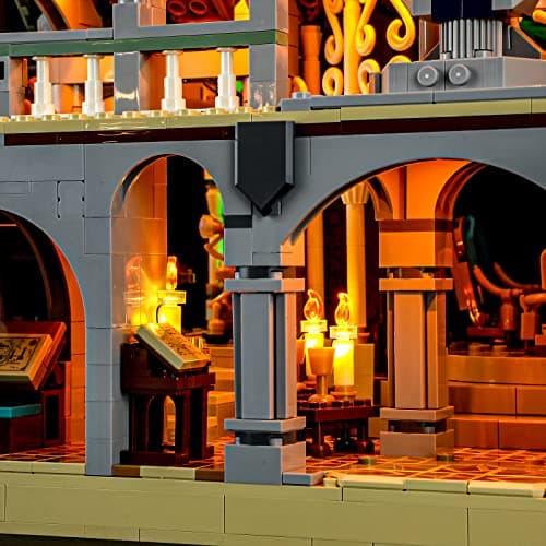BRIKSMAX Kit d’éclairage à LED pour Lego Icons Le Seigneur des Anneaux : FONDCOMBE - Compatible with Lego 10316 Blocs de Construction Modèle- Pas inclure l’Ensemble Lego