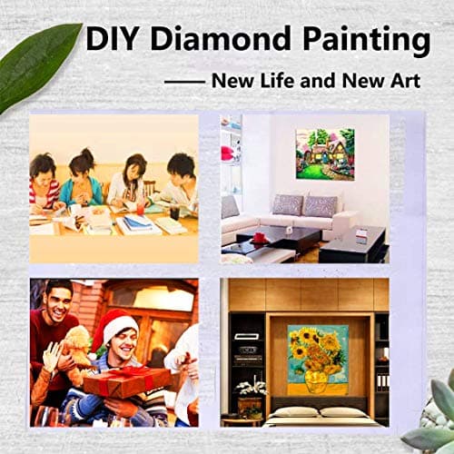 VAIIEYO 5D Diamond Painting Fantôme Citrouille, Broderie Diamant Halloween, Canevas Diamant kit Complet Point De Croix Broderie Salon Chambre Autocollant Décoration 30x40 cm