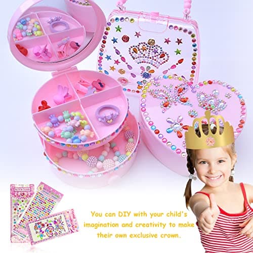 16pcs chapeaux de couronne de papier de fête d'or avec 111pcs autocollants de diamant de lettre de nombre coloré de paillettes super, chapeaux d'anniversaire de fournitures de fête pour les enfants