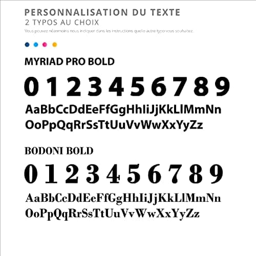 Chiffres & Lettres Découpés Numéro De Rue - Numéro De Maison PVC – Caractère À Personnaliser (XS - 6cm, Or mat)