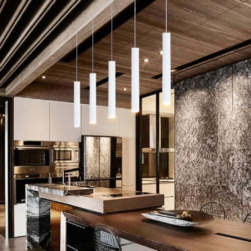 Lywins 12w 3000k Dia 5CM L30CM Tube LED COB Pendentif Plafonnier Moderne Lumières Spot Light Downlight Lampe Suspension pour Cuisine Île Salle À Manger Bar Comptoir Boutique
