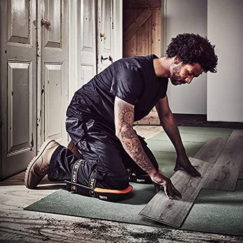 FENTO Max | Genouillères extra longues pour homme | Protection des genoux robuste avec sangles réglables | Genouillères confortables pour sols, travaux de construction, toiture et aménagement paysager