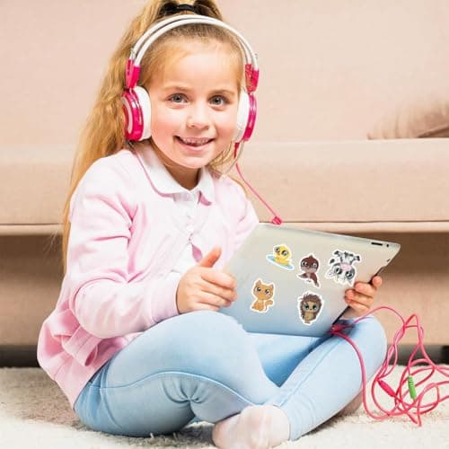 100 Autocollants Animaux Enfants,Reusable Stickers,Stickers Étiquette Adhésif Bricolage Enfant, Fun Animaux Stickers pour Adultes Ado Enfants,Portable Scrapbooking Skate Tablette Telephone Stickers