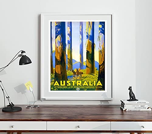 Set of Travel Posters 6 Australian Vintage Travel Posters Travel Prints Travel Wall Art Set of Prints Australian Travel Poster Travel Art (21cm x 30cm)