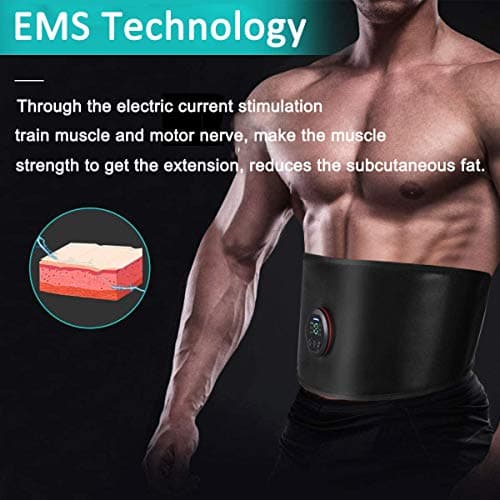 sielife Ceinture Electrostimulation Abdominale,Appareil Electrostimulation Musculaire, Abdos Musculation Appareil, Recharge avec USB et ne nécessite Pas de Tapis de Gel