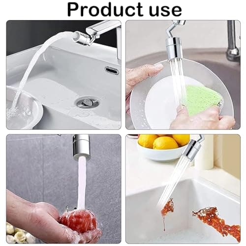 Pivotant Aérateur de Robinet Aérateur de Robinet Mousseur Robinet Cuisine Embout Robinet Salle de Bain Rotating Faucet Aérateur Robinet 2 Modes Adaptés a la Salle de Bain et a la Cuisine