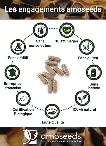Ail Noir Fermenté BIO | Extra Fort, 900mg / Jour | Contient de la S-Allylcystéine | Santé Cardiaque, Circulation Sanguine, Immunité | Qualité Supérieure | Fabriqué en France
