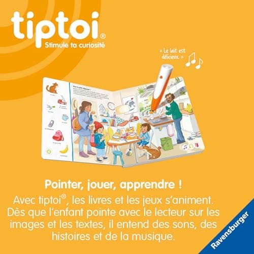 Ravensburger - tiptoi® - Starter Set - Lecteur + Livre Cherche et Trouve 'Mon Monde' - Jeu éducatif électronique, sans écran - Dès 2 ans - version française - 00174