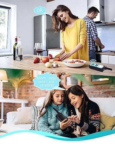 QNIGLO Talkie Walkie Enfants, 3 PCS Talkie Walkies Rechargeable Jouets Garçon Filles 3-12 Ans, Radio à 2 Voies avec 8 Canaux & Lampe de Poche, Cadeaux pour Aventures Extérieures, Camping, Randonnée