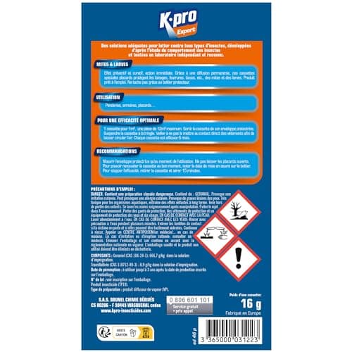 Kapo Cassettes mites et larves x2 - L'étui de 2