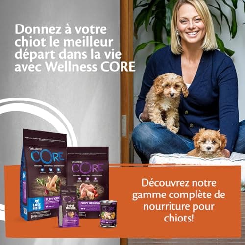 Wellness Core, Puppy Trainers, Friandises d'Apprentissage pour Chiot, Naturelles et Sans Céréales, Poulet/Carottes, sachet de 170 g