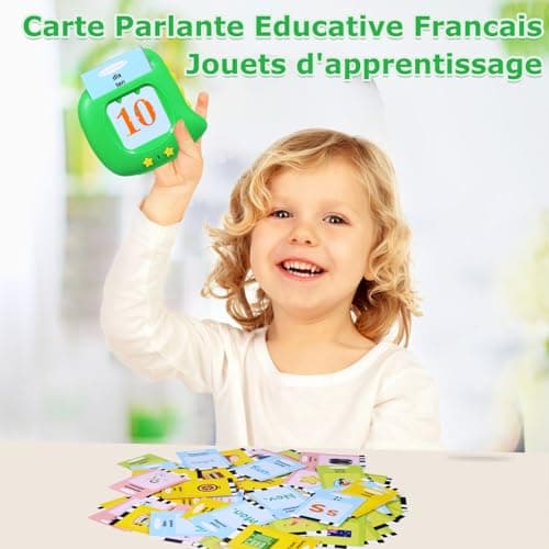 Cartes Flash Parlantes Français 384 Mots Jouet Enfants 2 3 4 5 Ans Jeu Educatif Jeux Apprentissage pour Apprendre à Parler Carte Alphabet Chiffres Couleurs Carte Educative Flash en Francais