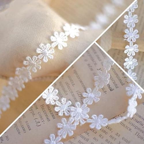 Dentelle À Broder De 30 Mètres, Ruban De Dentelle Blanc, Ruban Décoratif, Dentelle À Coudre, Ruban De Dentelle À Coudre, Ruban Décoratif Pour Mariage