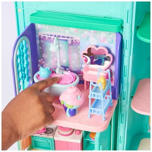 Gabby et la Maison Magique - Gabby Dollhouse - Playset La Salle De Bain Marine - 1 Figurine + Accessoires - Pièce Maison de Poupée - Dessin Animé Gabby Et La Maison Magique - Jouet Enfant 3 Ans et +