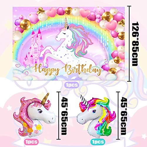 SWOKKTS Decoration Anniversaire Licorn 2 Ans Fille, Kit Anniversaire Licorn Rose, Ballon Deco Licorn Anniversaire Fille 2 An, Ballon Licorn Geant, Licorn Birthday Party Décorations (Ballon Chiffre 2)