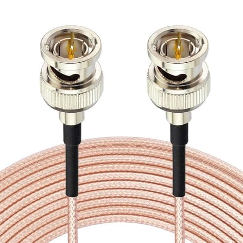 Superbat Câble SDI Vidéo 50cm Câble BNC Mâle à Mâle RG179 75 Ohms, pour Équipement Vidéo Caméra BMCC, Supporte Câble Vidéo HD-SDI 3G-SDI 4K 8K SDI (Droit, 1 Pièce).