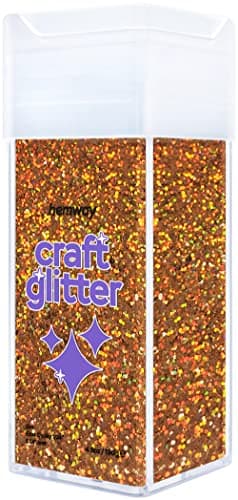 Paillettes pour shaker artisanal gobelets en résine holographique en cuivre cartes bijoux de Noël bougies extra épaisses cosmétiques pour ongles et visage 130 g/4,6 oz