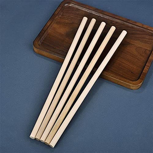 10 Baguettes en Bois, Baguettes Rondes en Bois, pour Le Bricolage, La Peinture, La Décoration De La Maison Et du Jardin.,10mm,Diameter