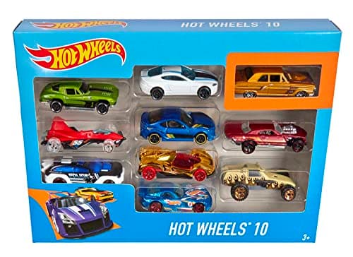 Hot Wheels Coffret de 10 Véhicules (Modèles Variables)