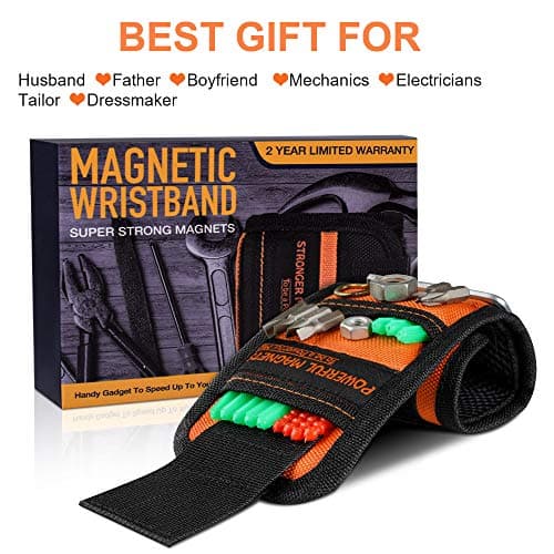 Cadeau Homme Original Bricolage Outillage - Idee Cadeau Homme Noel Gadget Insolite Utile Outil Multifonction, Cadeaux Papa Noel Bracelet Magnetique Homme, Cadeau Saint Valentin, Cadeau Fete des Peres