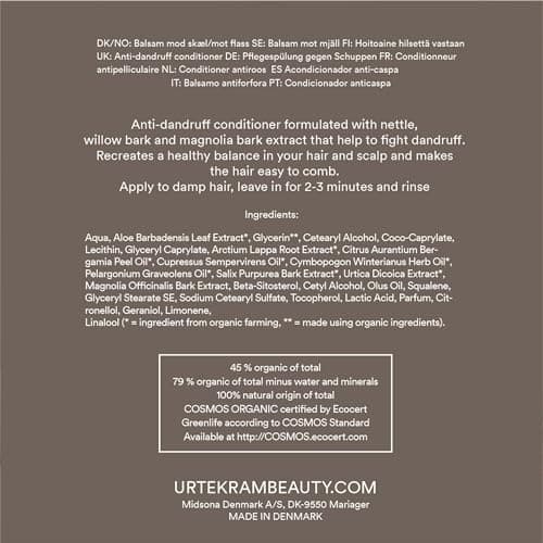 Urtekram Intense Moisture Blown Away Après Shampoing Biologique 180 ml, 1 Unité