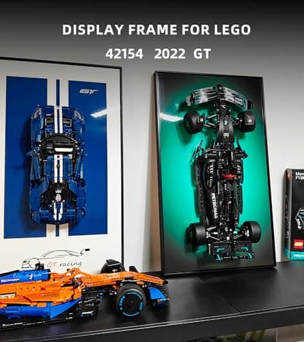 WETCEAOM Cadre pour Lego Technic Ford-GT 42154, Tableau d'affichage mural pour Lego les amateurs, taille : 75x45 cm