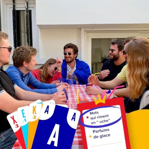 CRACK LIST, Jeu de Cartes Ambiance Type Petit Bac, 2-8 Joueurs 10+