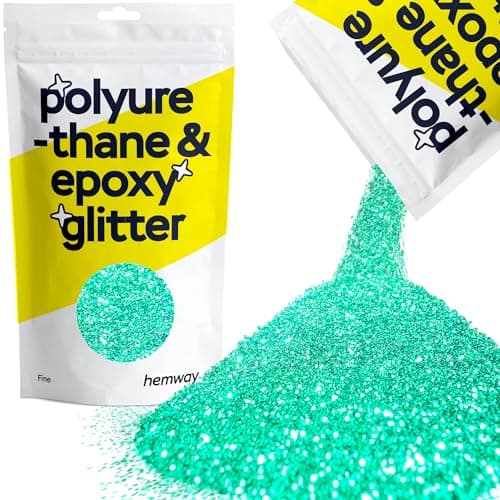 Paillettes pour Résine Bleu Turquoise Métallique Cristaux for Époxy Artisanat Fines Paillettes Gobelets Fondant de cire 100g / 3.5oz
