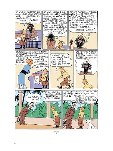 Le Lotus bleu: Édition noir et blanc colorisée