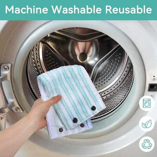 Sgizoku Recharge de tête de mop pour Leifheit Clean Twist/Combi M Micro Duo -Chiffon à Franges 42 x 15cm,moppe Compatible leifheit serpillière,serpillères de Rechange en Microfibre pour Tous Les sols