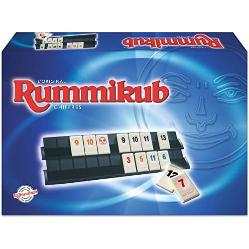 Hasbro Gaming Rummikub Chiffres, Jeu de Société et de Réflexion Multijoueur, pour Les Fans de Jeux Éducatifs et de Numération pour Les Enfants dès 7 Ans, Version Française, Idée Cadeau de Noël