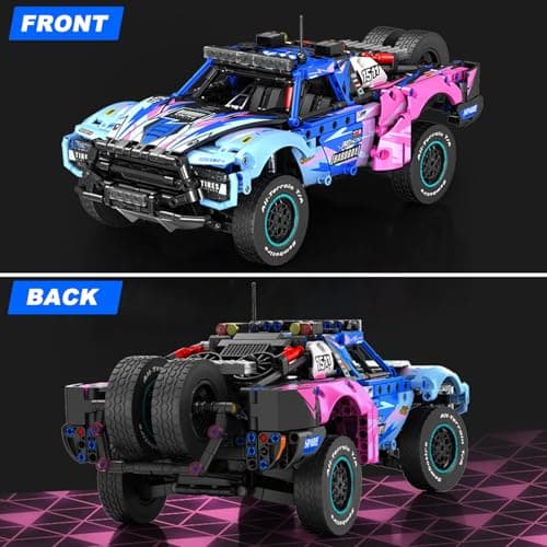 ZGZBLOCK Baja Trophée Kit de Construction pour Camion de Course MOC à l'échelle 1:12, modèle de Voiture de Collection, pour garçons à partir de 14 Ans, Adultes (1341 pièces)