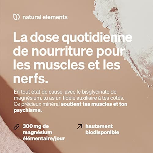 Magnésium Bisglycinate – 300 mg de magnésium élémentaire/dose journalière – 180 gélules, soit une provision de 2 mois – magnesium chélaté – doux pour l’estomac, végane, hautement dosé