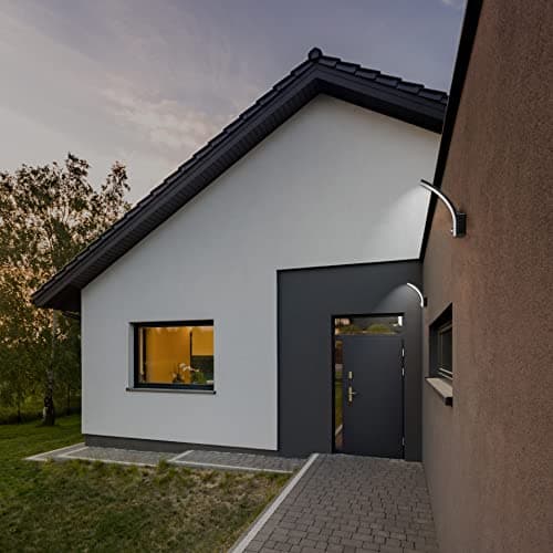 Adviti FRENIT Led Eclairage Exterieur Avec Détecteur De Crépuscule et Detecteur De Mouvement 20W IP65 Fonction de Gradation (Blanc)