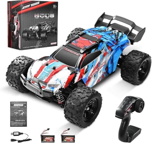VAYOTOY Voiture Télécommandée Tout Terrain 36 KM/H 4WD 1:18 Grande Vitesse RC Voiture Adulte 2,4 GHz Voiture Radiocommandée Rechargeable électrique Crawlers Véhicule sans Fil pour Enfants Adults