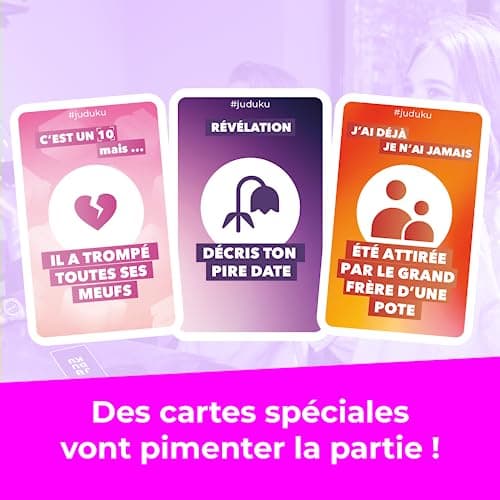 JUDUKU Jeux de société Girl'z Night - Jeux EVJF - Bride to be - Accessoire EVJF - Idée Cadeau EVJF - Enterrement de Vie de Jeune Fille - Jeu de Société