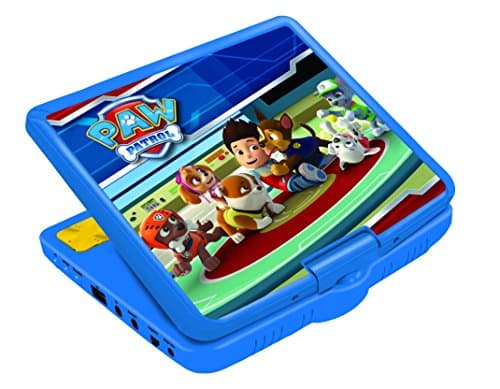 Lexibook Lecteur DVD portable Pat’Patrouille, avec port USB, Bleu/Rouge, DVDP6PA