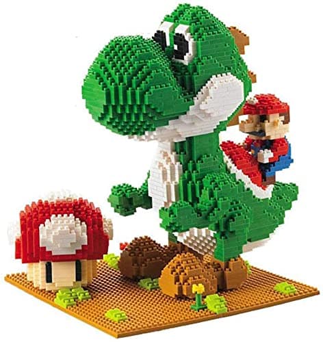 Lot de mini blocs de construction de dinosaures - Blocs de construction classiques de dessin animé - Modèle 3D DIY - Mini blocs de construction - Cadeaux pour enfants et adultes (A)