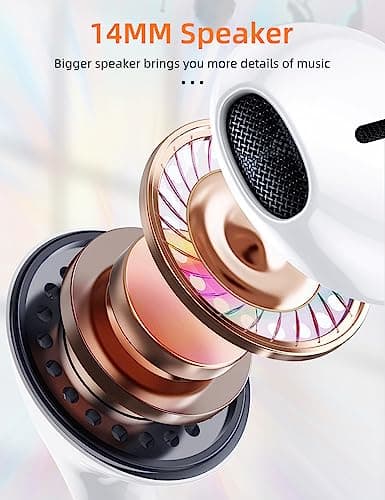MAS CARNEY Écouteurs USB C TH6, avec Puce numérique intégrée, Microphone et télécommande, Compatible avec Les Smartphones Samsung, Huawei, Oppo, Vivo, Honor, Google Pixel et Les iPads, Blanc.