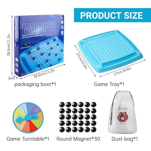 Darryy Echec Mmagnetique, Jeu Echec Magnetique Contient 30 Pièces, Échiquier Magnétique, Magnetic Jeu, Jeux Parents-Enfants, Jeux familiaux, Jeux de Société
