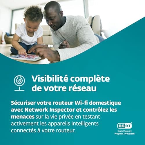 ESET HOME Security Essential 2024 | 3 Appareils | 2 ans | Suite de sécurité, Protection des paiements, Pare-feu, Protection de la webcam | Windows, MacOs & Android | Code d'activation envoi par email