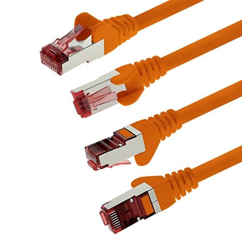 1aTTack.de 5x 1m - Câble patch câble réseau Cat 6 Cat6 RJ45 SFTP - orange